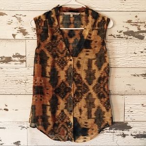 Rachel Roy Boho Sleeveless top sheer 4